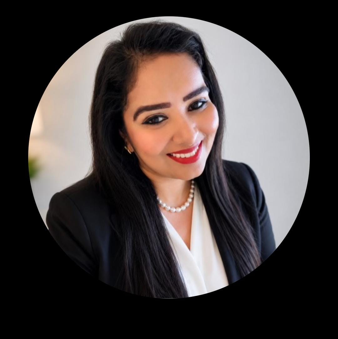 Portrait of Uma Maheshwari Raju, founder of SafeOrbyt AI